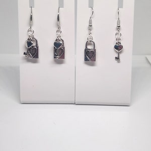 Lock and key Valentine&#39;s Day  earrings