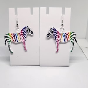 Rare disease zebra EDS earrings