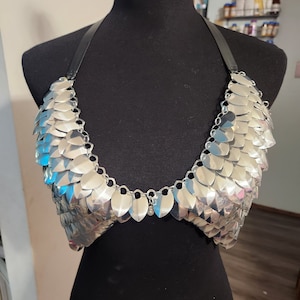 Scalemail dragon scales Bra Top,  custom