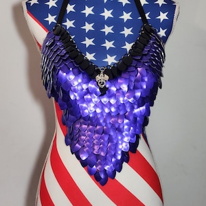 Scalemail Crop Top, Drachenschuppen Crop Top