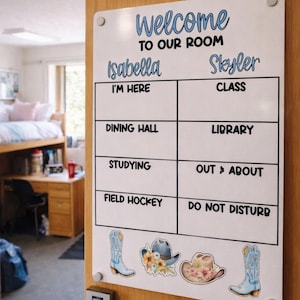 College Dorm Board | Sublimated Whiteboard Gift