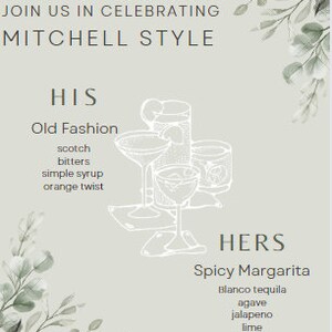 Classic Specialty Drink Sign: Canva Template