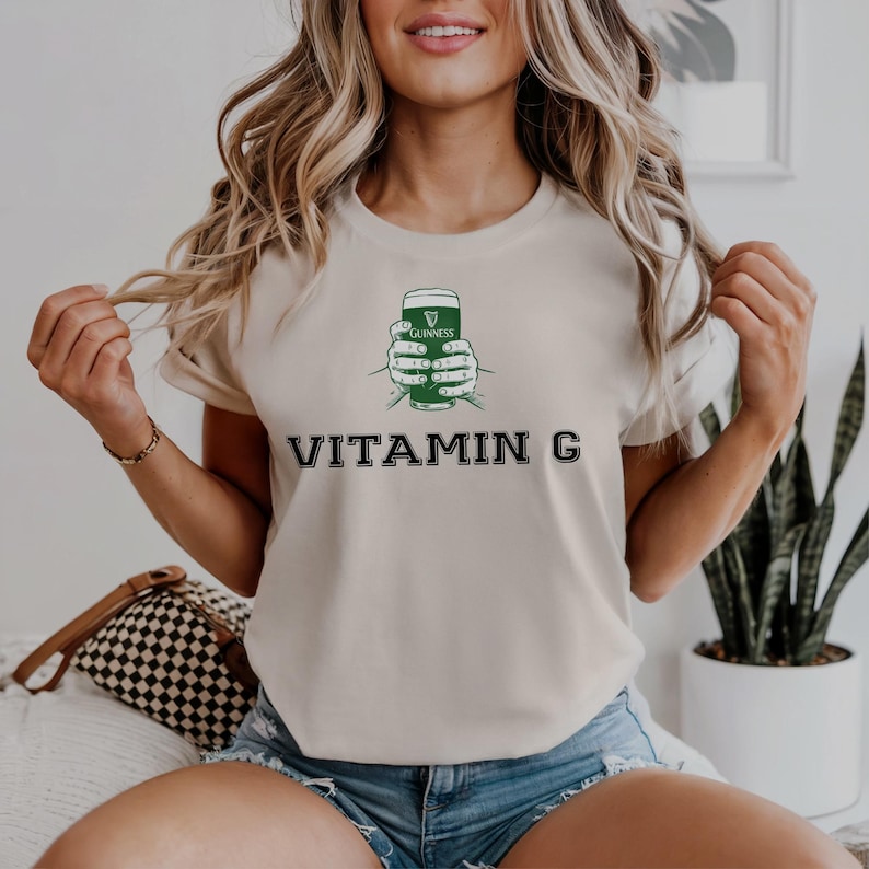 Guinness Inspired Comfort Colors® Tee | Funny Beer Shirt | Irish Party T-Shirt for Him or Her | St. Pattys Gift Ivory