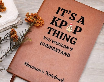 Personalized Kpop Journal, Kpop Tracker, Kpop Lover Gift, Idol Scrapbook, K-pop Music Fan Gift, Gift for Korean Pop Fans