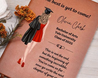 Personalized Journal for Graduate, Class of 2025 Grad Gift For Her Daughter Niece, College Graduate, High School Graduate Gift