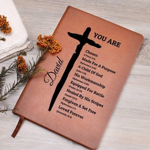 Personalized Christian Journal For Men, Positive Affirmation Journal, Christian Gift, Pastor Gifts, Religious Gift For Boys, First Communion image 1