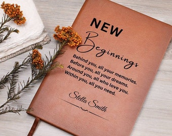 New Beginnings Journal, Graduation Gift, New Chapter Gift, Retirement Gift, Corporate Gift, College Gift, High School Gift, New Chapter Gift