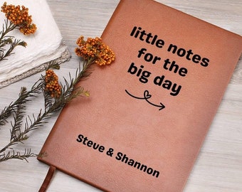 Personalized Journal Bridal Shower Gift from Bridal Party to Bride, Wedding Notebook, Engagement Gift, Future Bride Gift, Couple Engagement