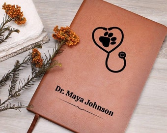 Personalized Veterinarian Gift, Veterinarian Doctor Journal, Vet Notes, Veterinary Gift, Veterinarian Office Gift, Vet School Graduation