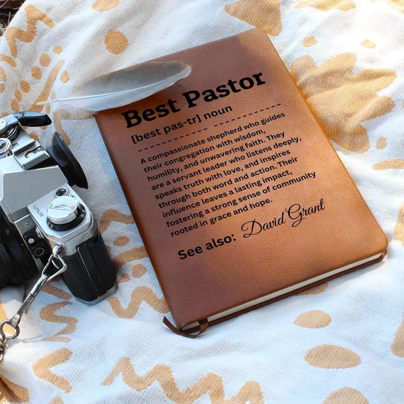 Diario personalizado para pastor, regalo para pastor, regalo religioso, cuaderno de oración, diario para pastor, regalo cristiano, notas de oración imagen 5