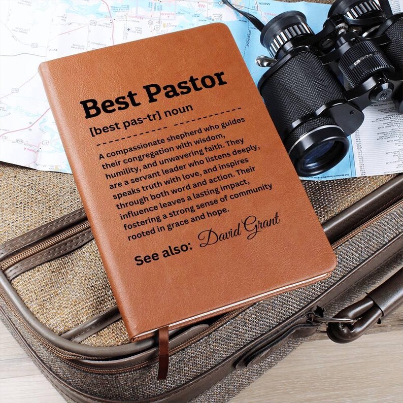 Diario personalizado para pastor, regalo para pastor, regalo religioso, cuaderno de oración, diario para pastor, regalo cristiano, notas de oración imagen 2
