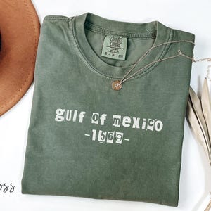 Chemise Comfort Colors® Golfe du Mexique, T-shirt Gulf Coast, Texas Alabama Mississippi Florida Beach, Golfe du Mexique américain, Chemise patriotique