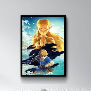Zelda: Tears of the Kingdom (TOTK) Poster Link and Zelda / Digital Download / Printable Poster