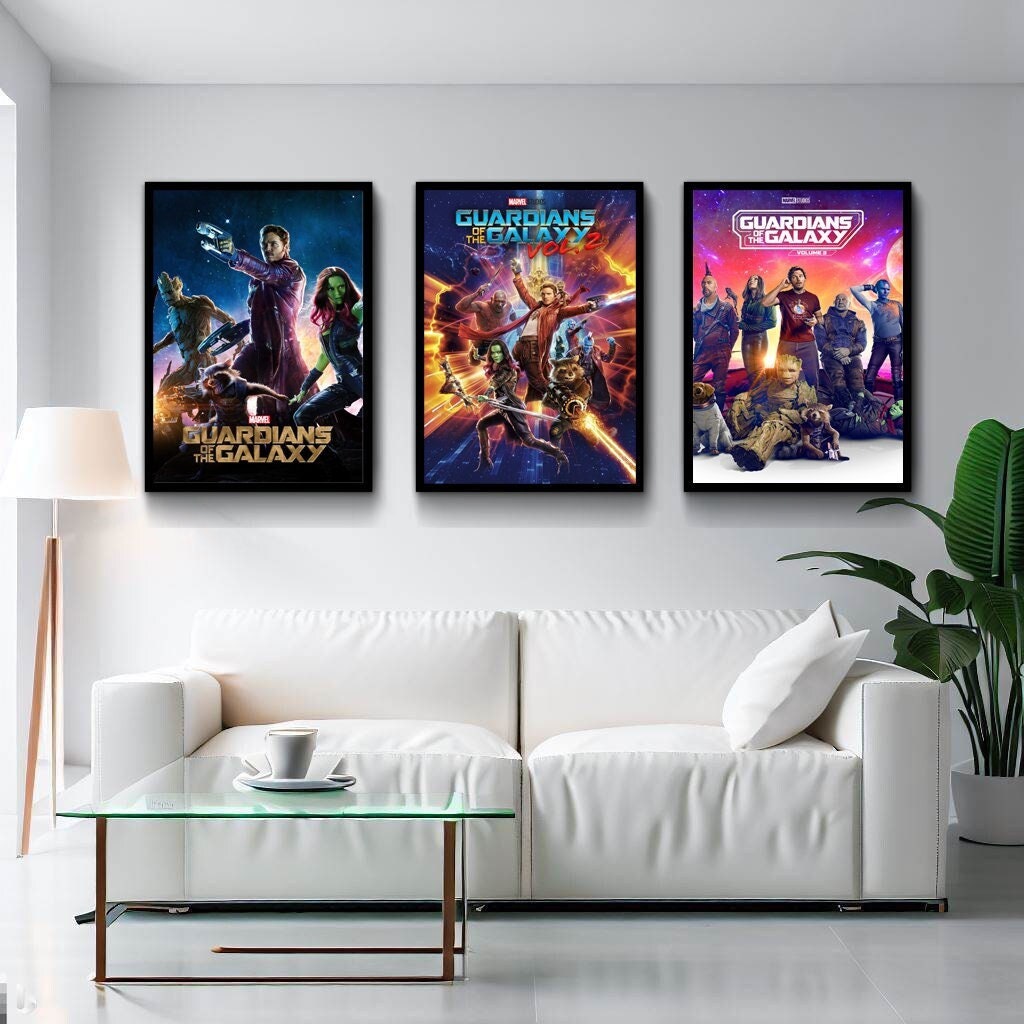  BigWigPrints Guardians of the Galaxy Vol. 3 Character Posters,  Set of 10 Wall Art Prints - Featuring Star-Lord, Gamora, Drax, Rocket,  Groot, Nebula, Mantis, Kraglin & Cosmo (8 x 10 each)