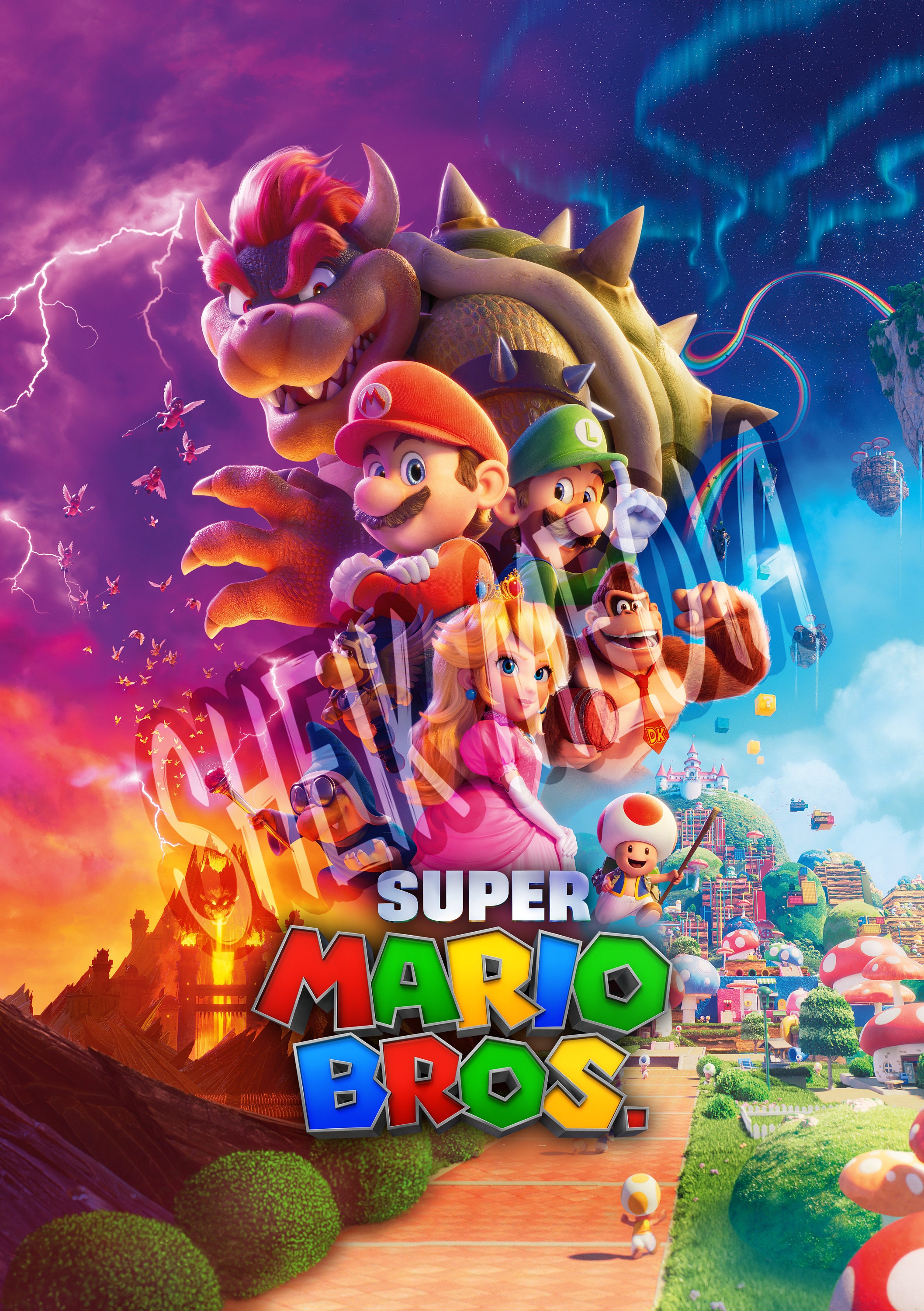 Super Mario Bros Movie Posters / High Quality / Digital Etsy