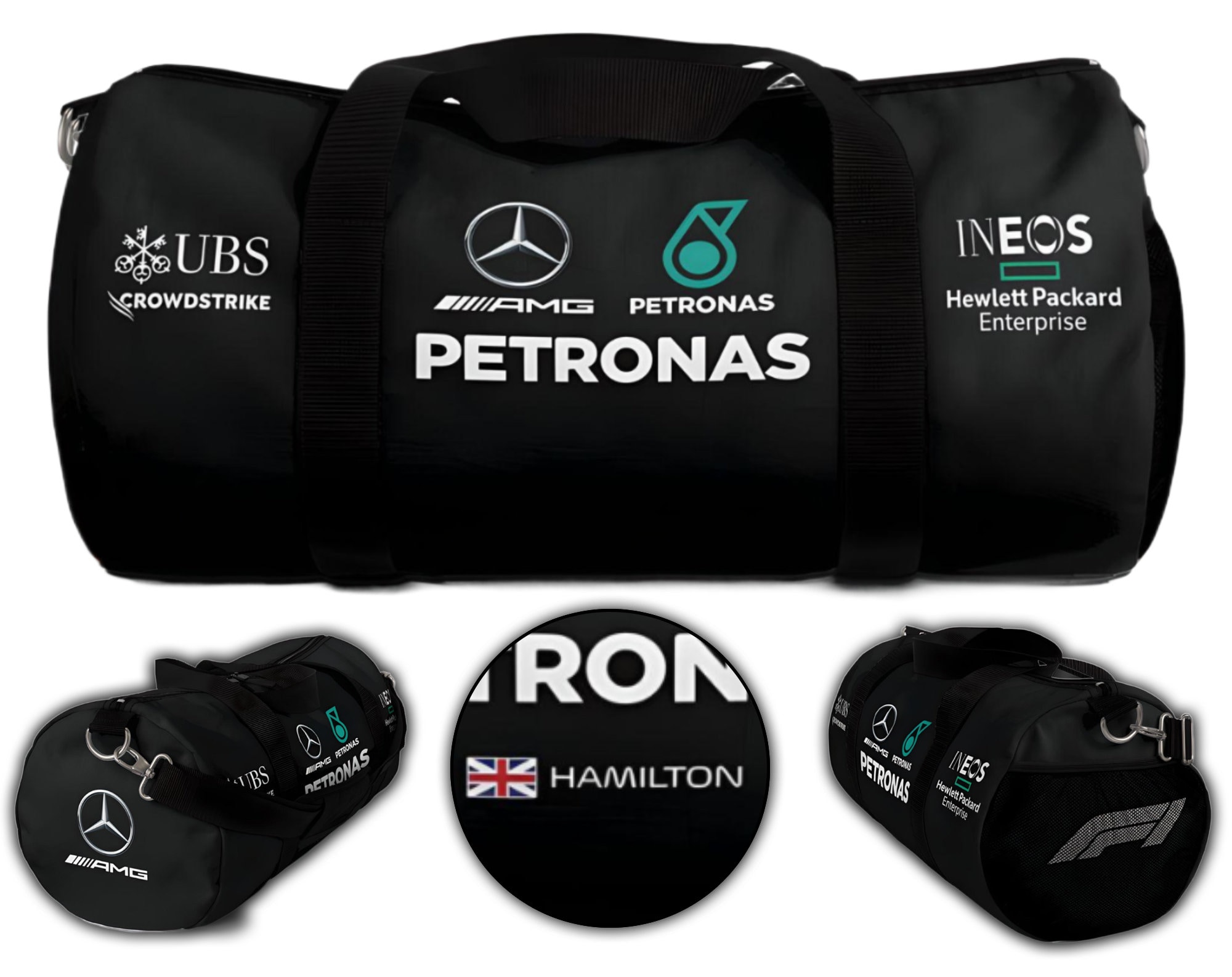Merc AMG Petronas Formula 1 Gym/travel Duffle Bag 