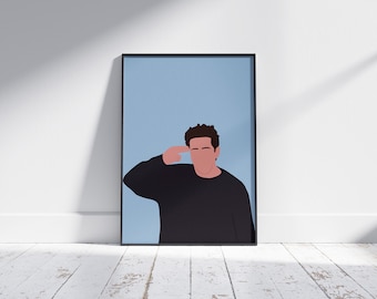Ross Geller Friends - Poster plat vectoriel
