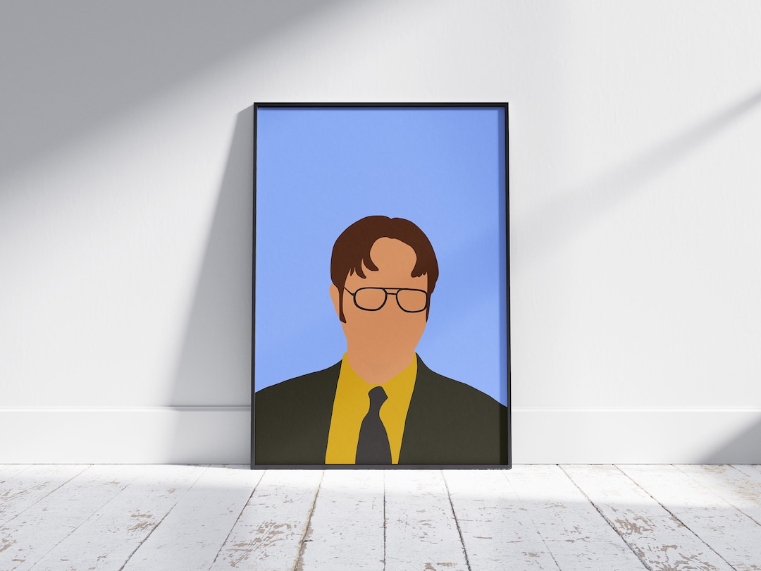 Dwight Vector Dwight Schrute - Flat Vector Poster - Etsy