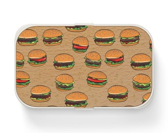 Cartoon Cheeseburger Bento Box, Lunchtime Just Got More Delicious
