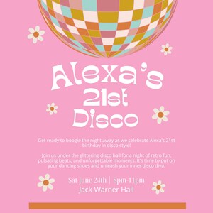 A Pink Disco Birthday