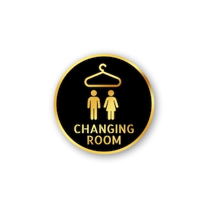 CHANGING ROOM Sign 6 Inch * 6 Inch Self-Adhesive Sign for Business Office Corporate Hotel Company Factory Club Commercial Malls.