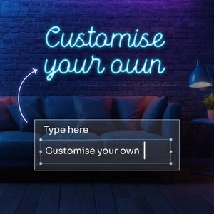 Custom LED Neon Sign Personalized Quote or Name Custom Text Light Home Decor Wall Art