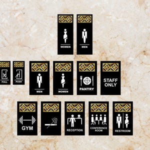 Self-Adhesive Signage  for Business Stores Cafes Shops Hospital School Office Hotel Restaurant Size 8.6 INCH * 5.11