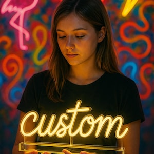 Custom LED Neon Sign Personalized Name Light Customizable Wall Decor Unique Gift for Home or Business