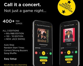 Sing or Drink R&B Music Game Night: 90s, 2000s, New Jack Swing (Web App)