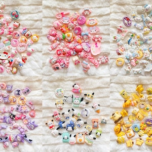 Kandi Flatback Cabochons, Miniature Fake Food, Slime Charms, Y2k Craft  Supplies, Decoden Charms, Fruit, Cake Desert Cabs, No Hole 