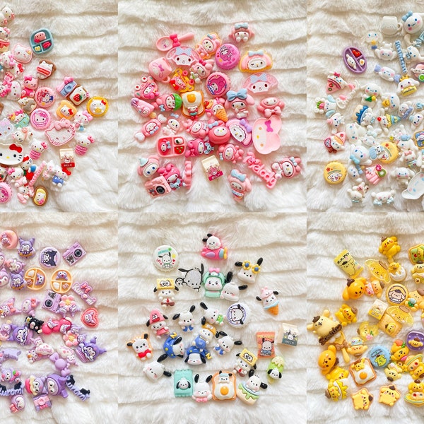 Kawaii Decoden Cabochons, Cute Decoden Resin Charms, Flatback Decoden charms, Hair Accessorie charms