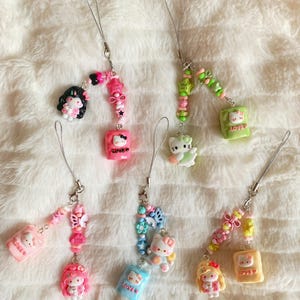 Kawaii Cute Phone Charm, Colorful Phone Charm, Cute Bag Charm, Perfect for Gift