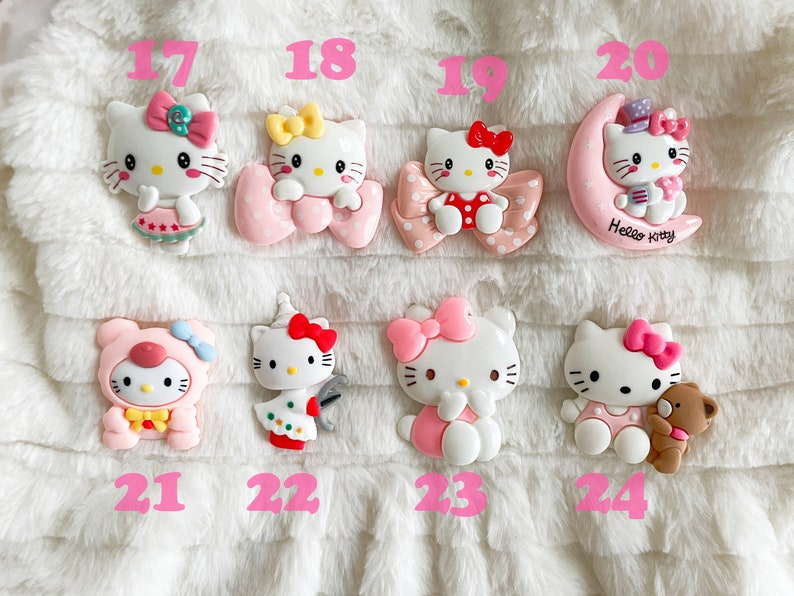 Kawaii Kitty Decoden Phone Cases for All Models, Handmade Custom Phone Cases, White and Pink Phone cases, Gifts for Her, Whipped Cream Glue image 9