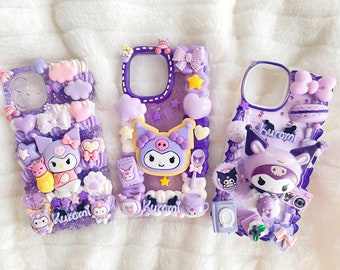 Kawaii Cute Decoden Phone Cases for All Models, Handmade Custom Phone Cases, Whipped Cream Glue