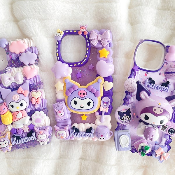 Kawaii mignons Decoden coques de téléphone pour tous les modèles, coques de téléphone personnalisées faites main, colle crème fouettée