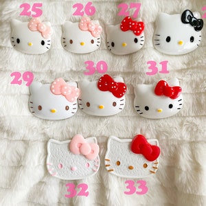 Kawaii Kitty Decoden Phone Cases for All Models, Handmade Custom Phone Cases, White and Pink Phone cases, Gifts for Her, Whipped Cream Glue image 10