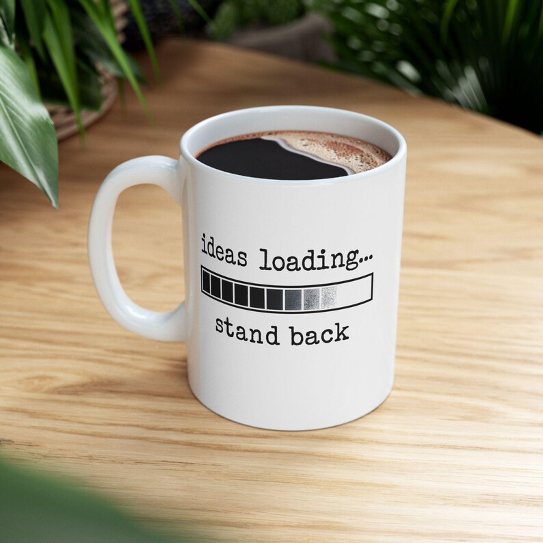 Ideas Loading Mug | Work Desk Mug | Coffee Cup | Office Desk Gift | Gift for Coworkers | Gift for Colleague | Work Motivation image 6