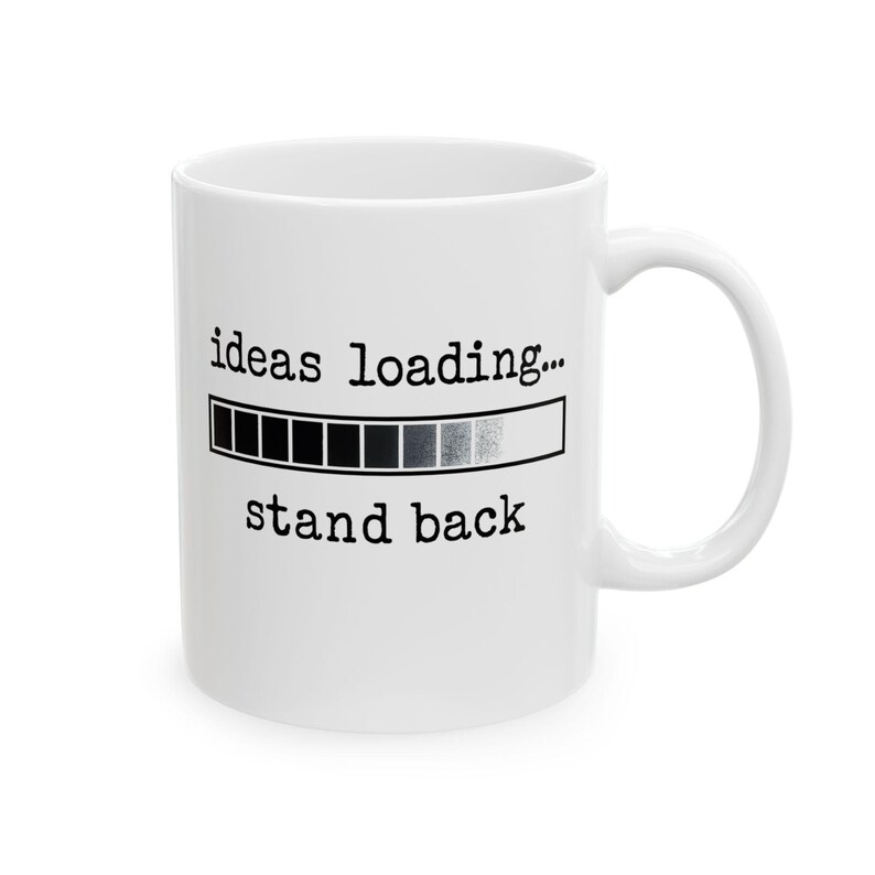 Ideas Loading Mug | Work Desk Mug | Coffee Cup | Office Desk Gift | Gift for Coworkers | Gift for Colleague | Work Motivation image 9
