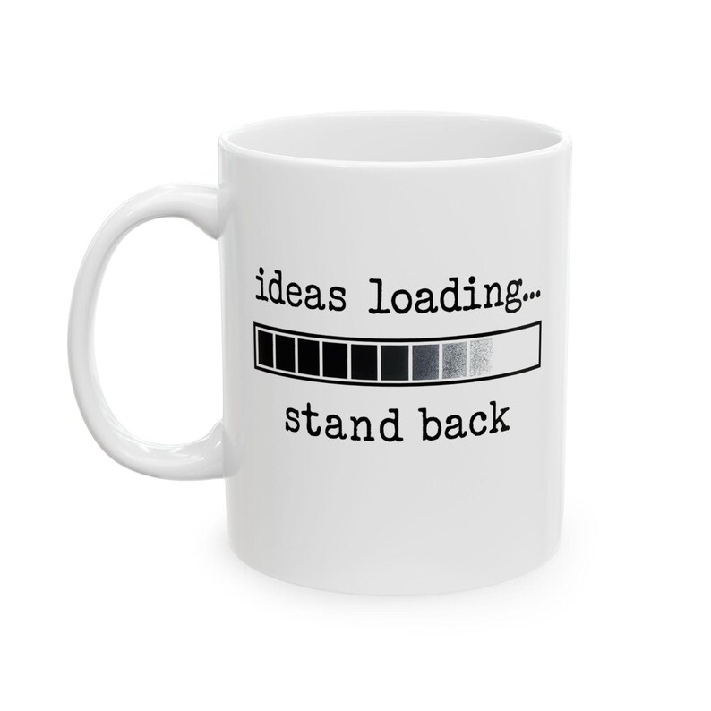 Ideas Loading Mug | Work Desk Mug | Coffee Cup | Office Desk Gift | Gift for Coworkers | Gift for Colleague | Work Motivation image 8