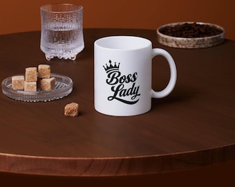 Boss Lady Mug | Boss Lady Coffee Mug | Boss Lady Cup | Gift for Colleague | Work Motivation | Office Gift