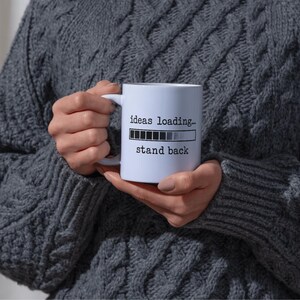 Ideas Loading Mug | Work Desk Mug | Coffee Cup | Office Desk Gift | Gift for Coworkers | Gift for Colleague | Work Motivation image 3
