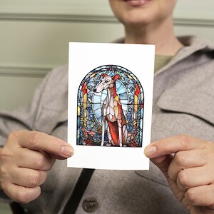 Stained Glass Greyhound Clipart for instant digital download and commercial use. image 10