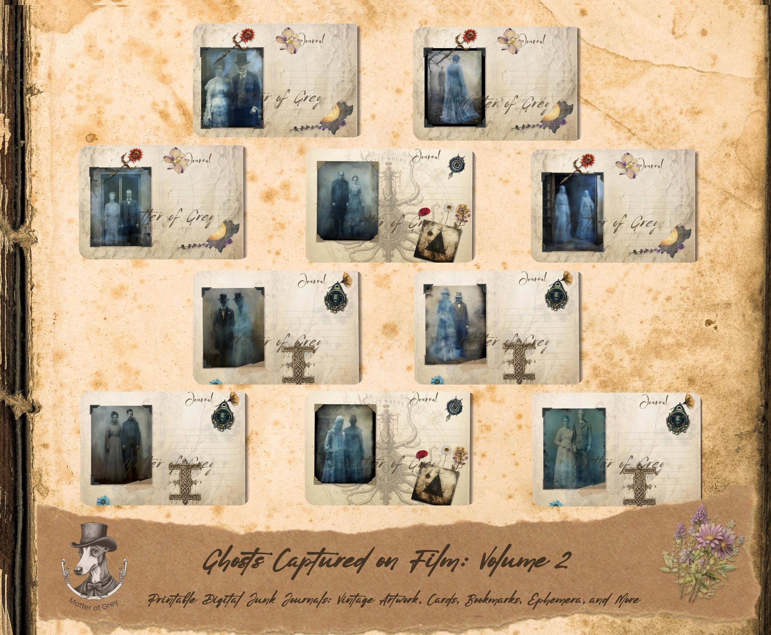 Ghosts Captured on Film - Haunting 19th Century Junk Journal Pages ...