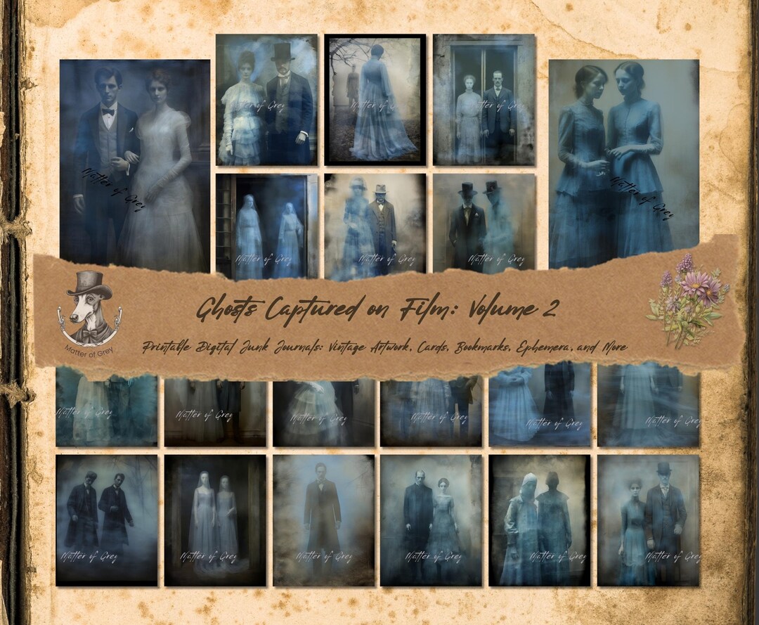 Ghosts Captured on Film - Haunting 19th Century Junk Journal Pages ...
