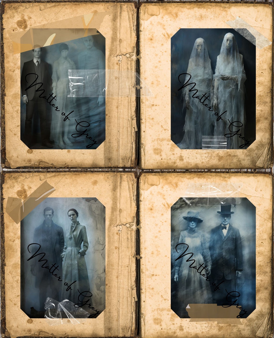 Ghosts Captured on Film - Haunting 19th Century Junk Journal Pages ...