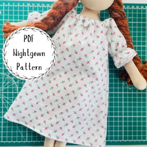 Schnittmuster Nachthemd für 15 zoll Stoffpuppe