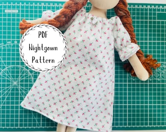 Nightgown Pattern for 15 inch Cloth Doll