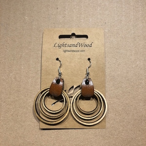 Leather Rings Earrings