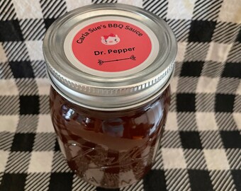 Carla Sue's Handcrafted Dr. Pepper BBQ Sauce 16 oz jar