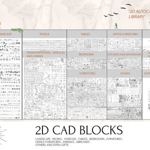 MEGA AutoCAD Block Library | 10,000+ DWG 2D CAD Files | Architecture & Interior Design